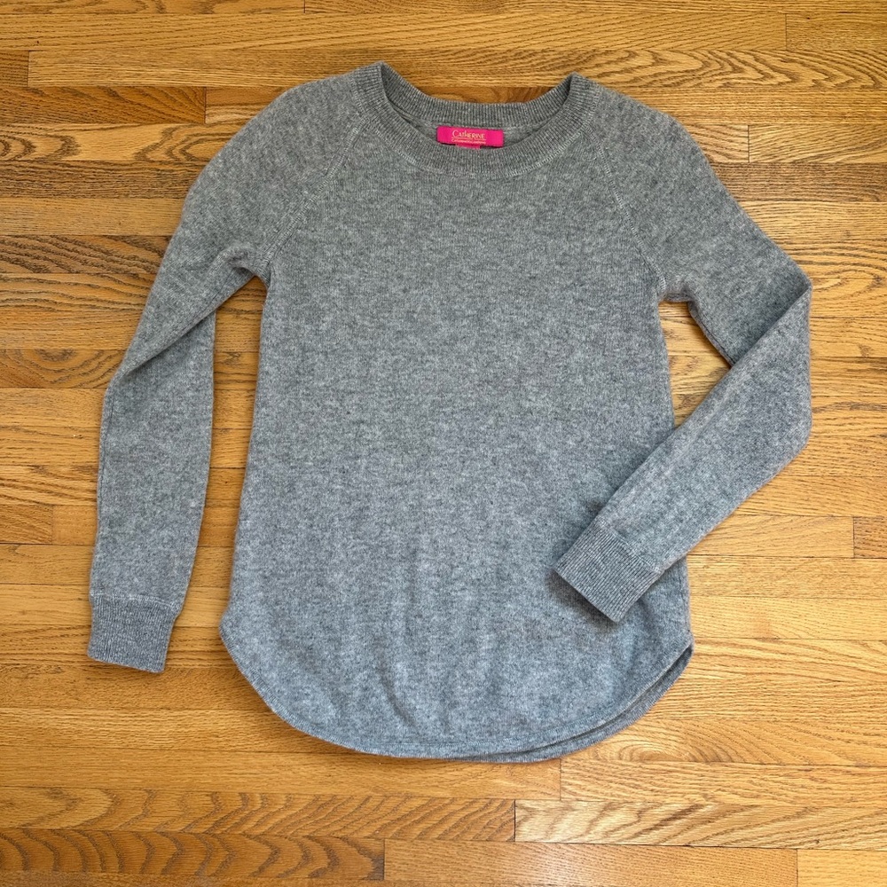 100% Cashmere Catherine Malandrino Gray Sweater Women’s Medium
